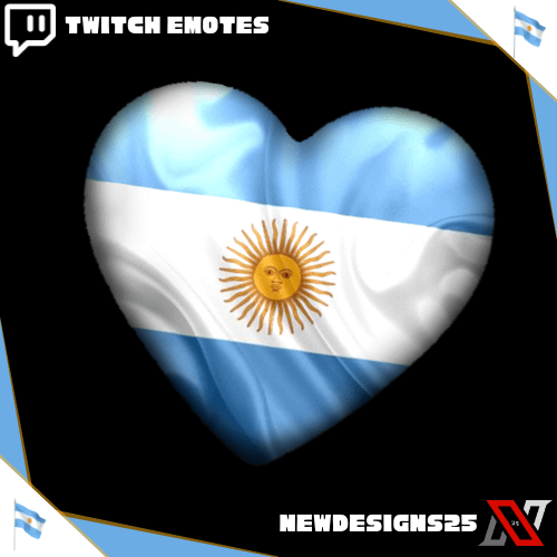 Argentina Animated Heart Emote product image (1)