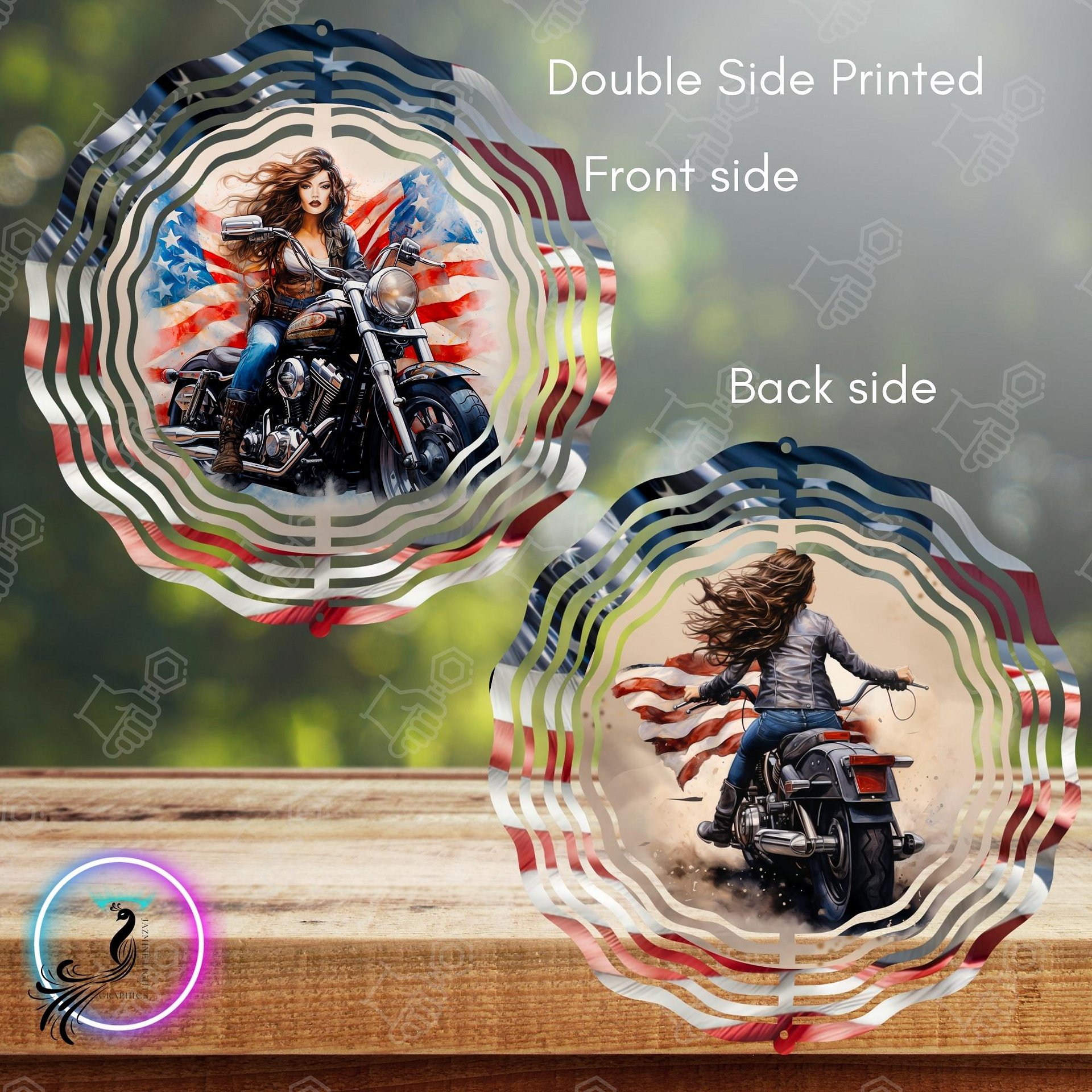 Born to Ride Wind Spinner product image (3)
