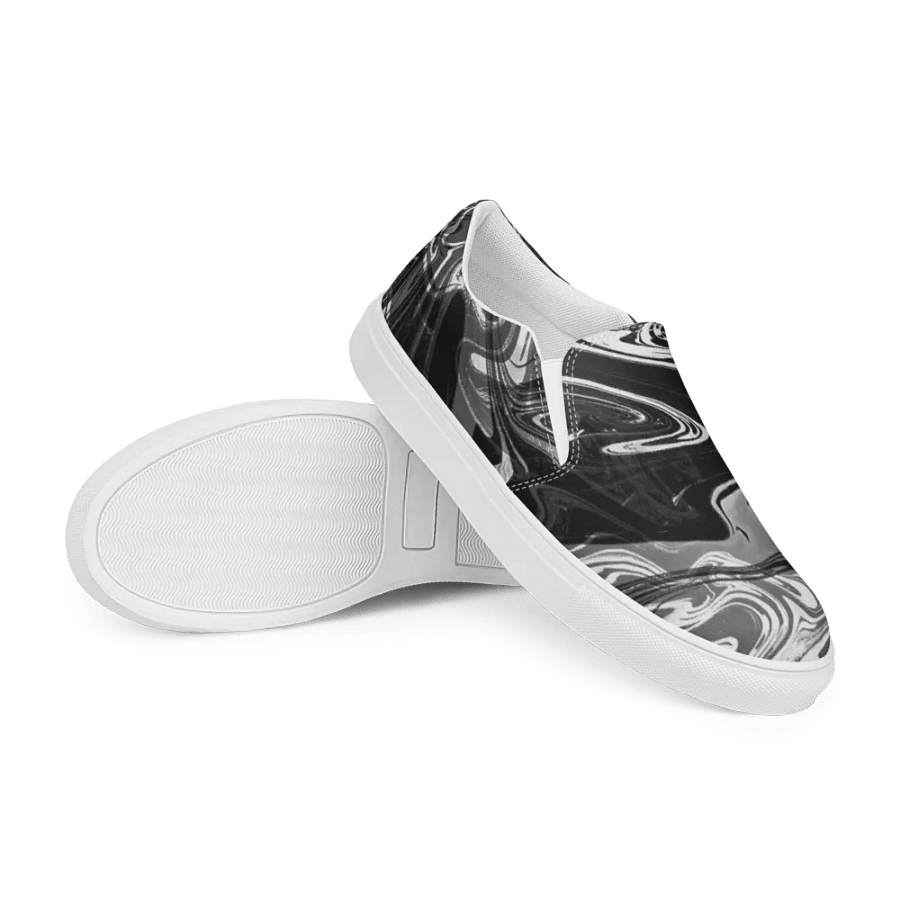 Fluid Chaos Men's Canvas Slip-On Shoes product image (12)