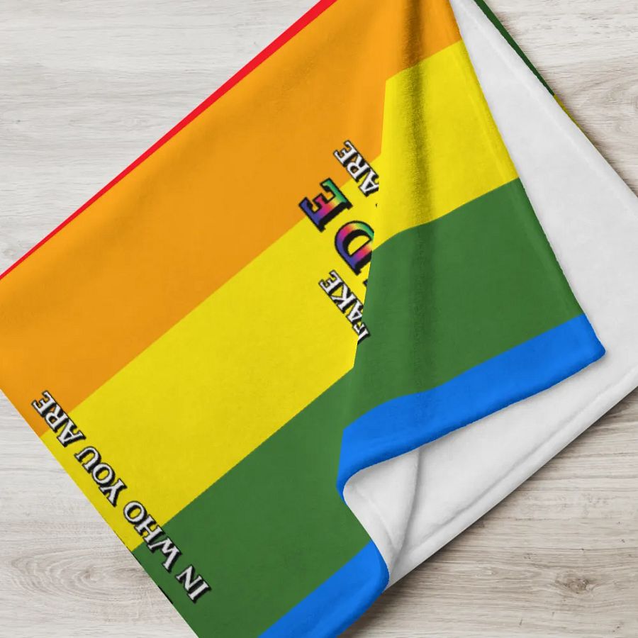 Pride Rainbow Throw Blanket product image (5)