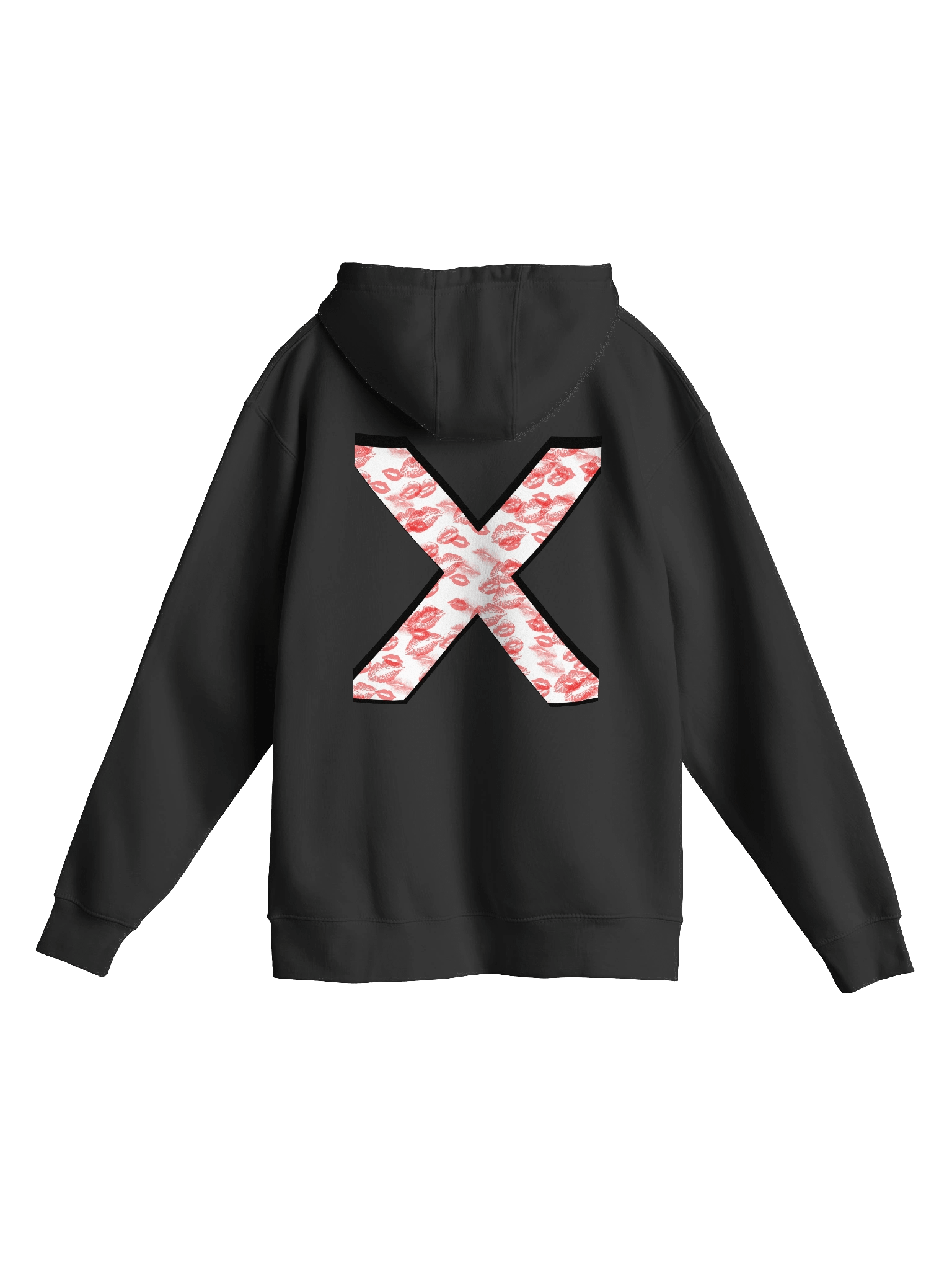 White X Red Lipstick Kisses | Hoodie product image (1)
