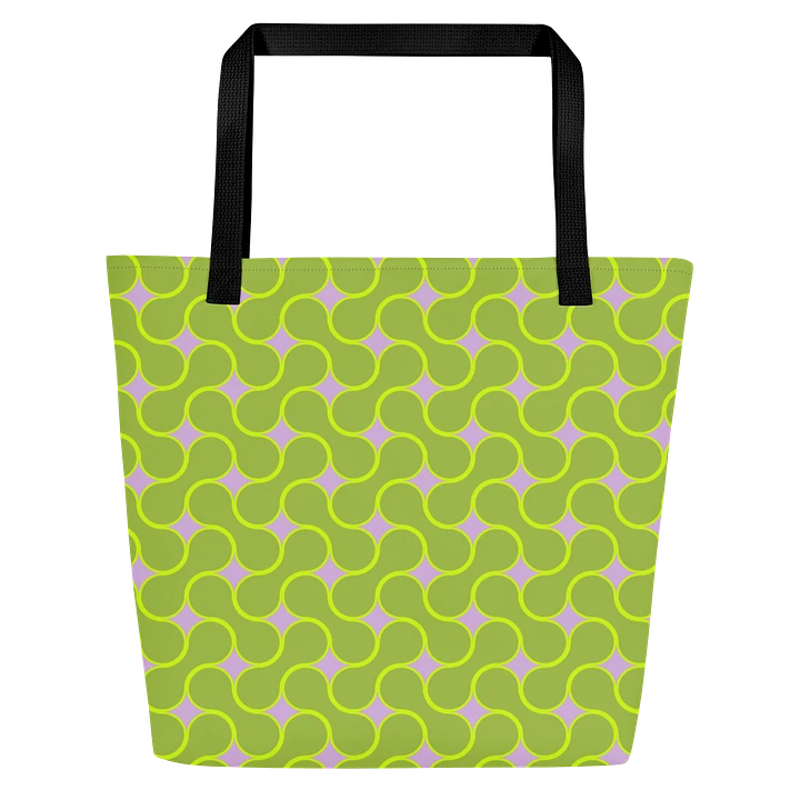 Lime Green Metaball Pattern All Over Print Tote product image (1)