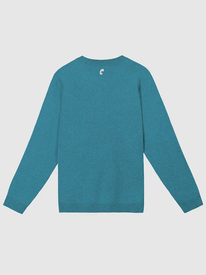 Knitted Crewneck Cyan Sweater product image (2)
