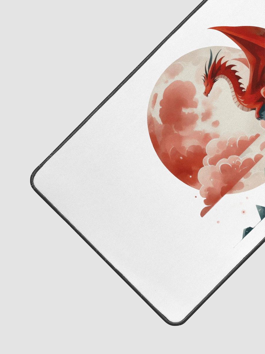 Crimson Dragon Moon Desk Mat product image (3)