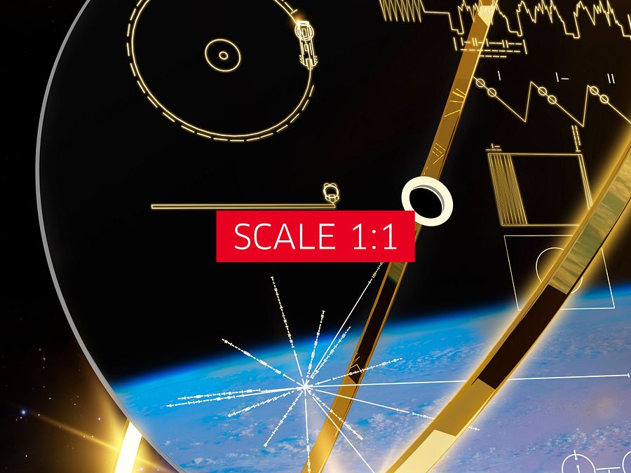 Voyager 1 Golden Record, 3D — space poster, science print product image (5)