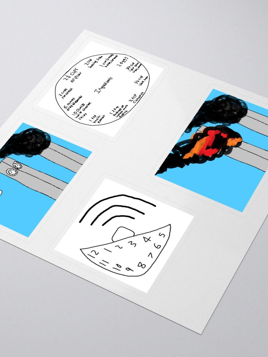 9/11, Girlfriend Cookie, Wifi Boob Clock Stickers product image (9)