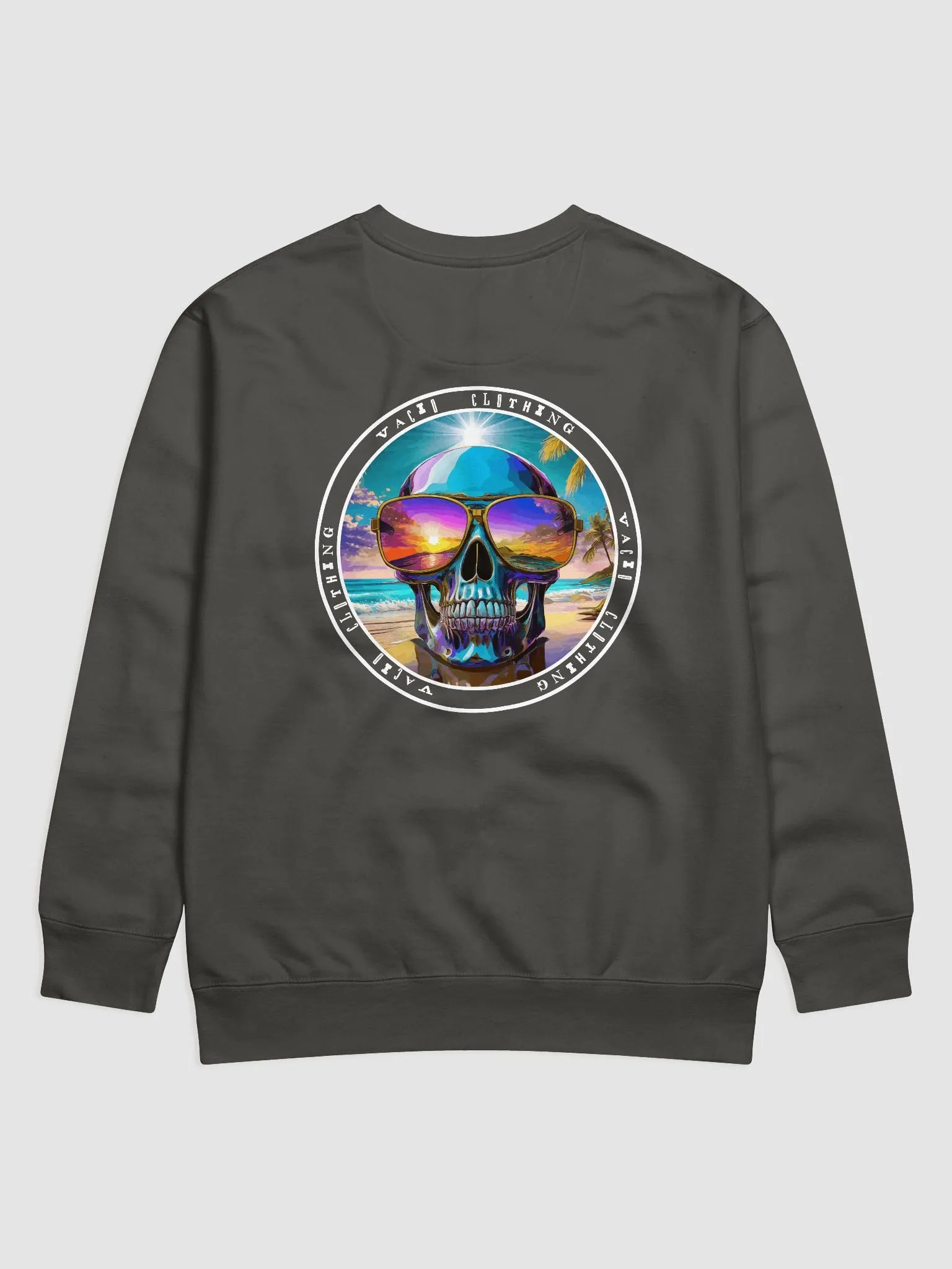 VACIO Beach Vibes Skull Premium Crewneck Sweatshirt product image (1)
