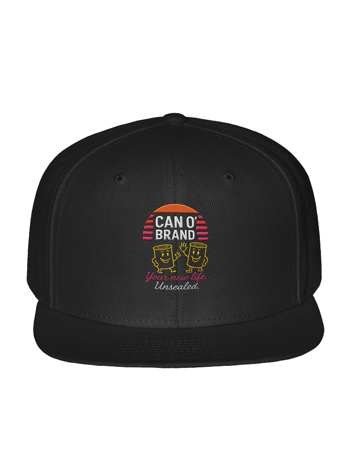 🧢 CAN O’ Brand Sunset Snapback – “Your New Life, Unsealed.” product image (1)