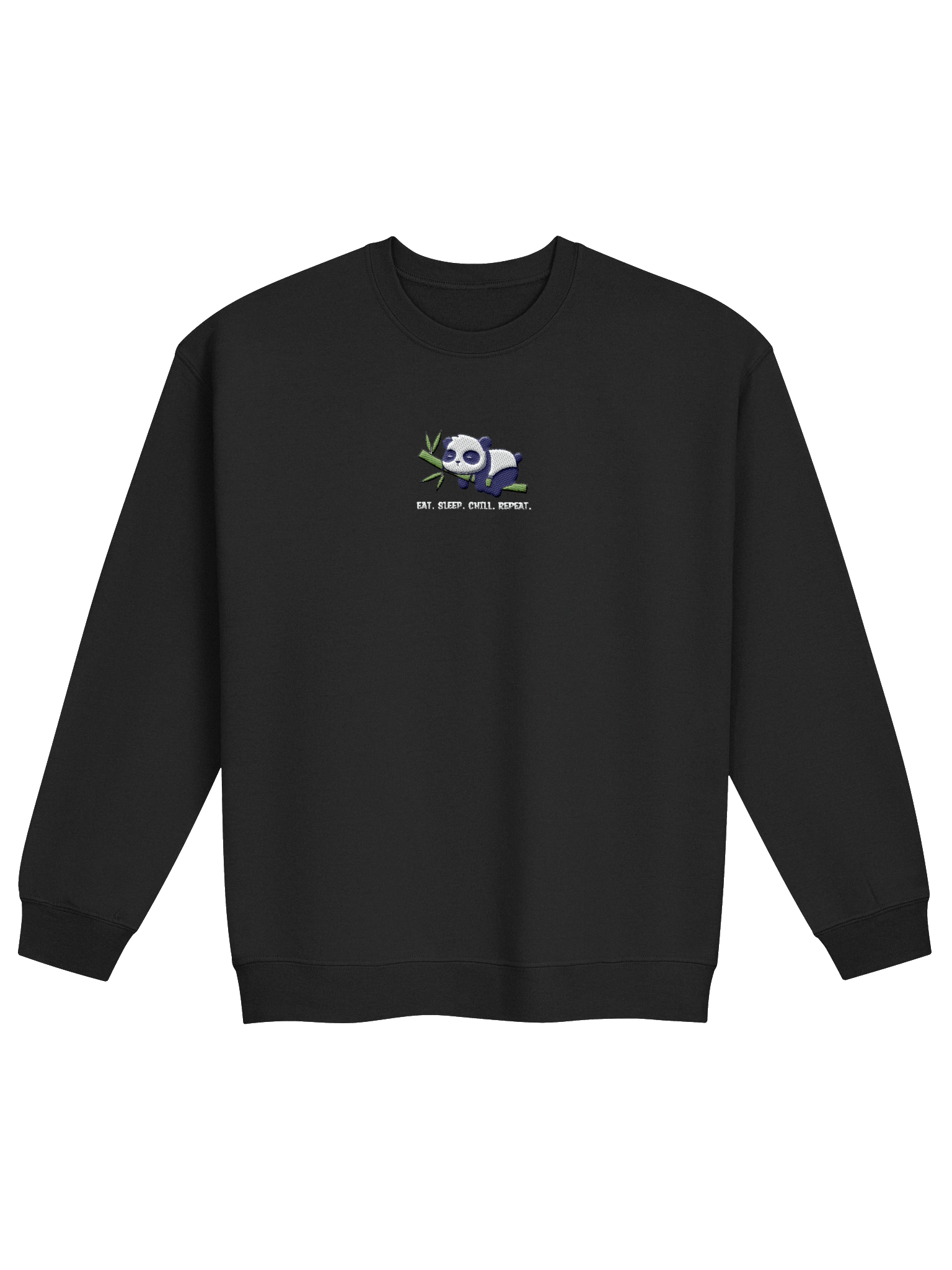 eat, sleep, chill, repeat crewneck (white text) product image (1)