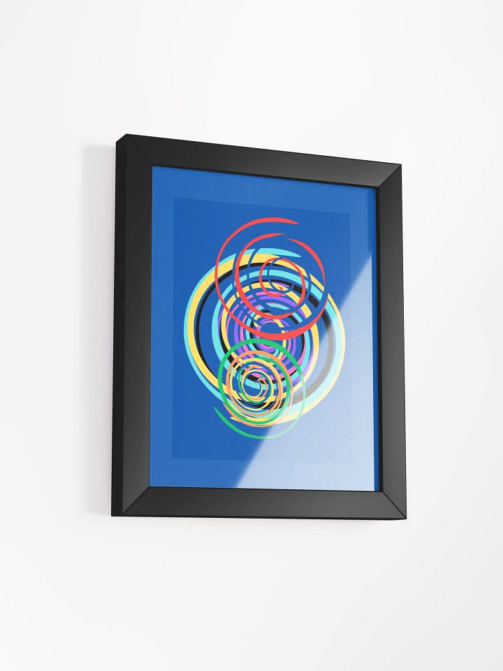 Vibrant Spiral Symphony Framed Poster product image (4)