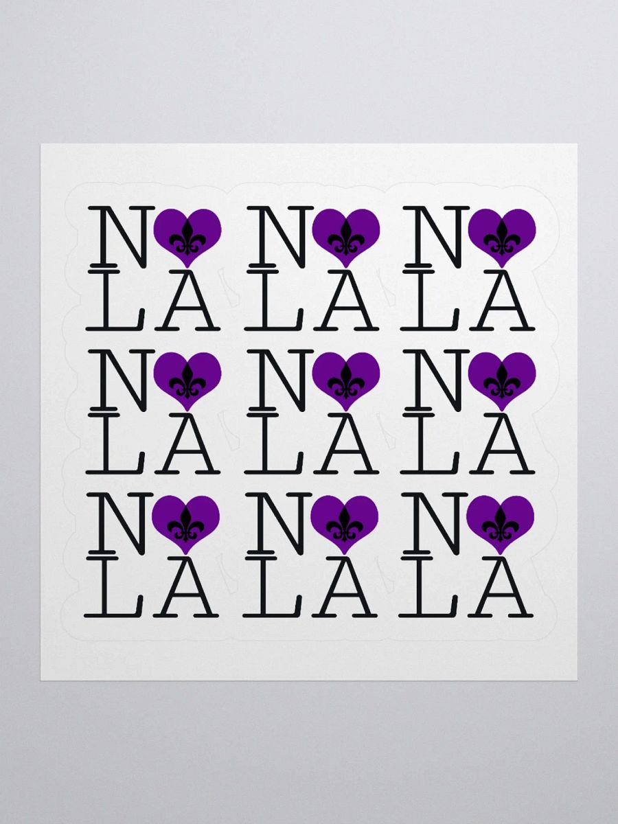 I LOVE NOLA **LEGACY STICKER** (PURPLE HEART) product image (1)