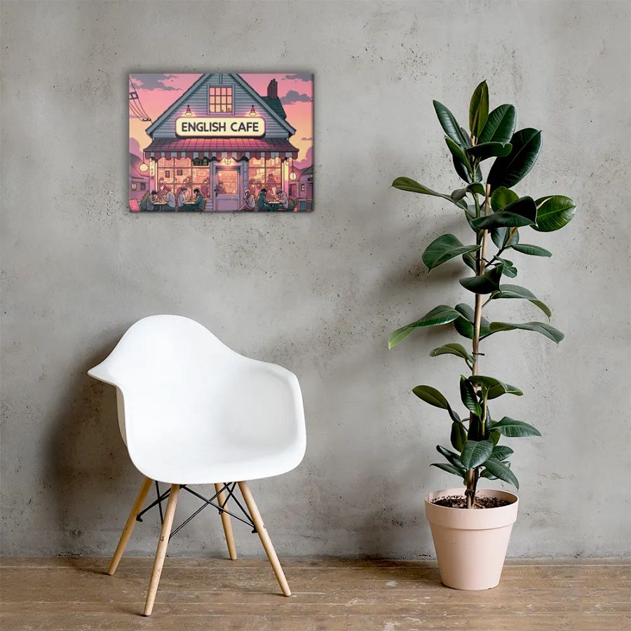 English Cafe and Chill Canvas product image (7)