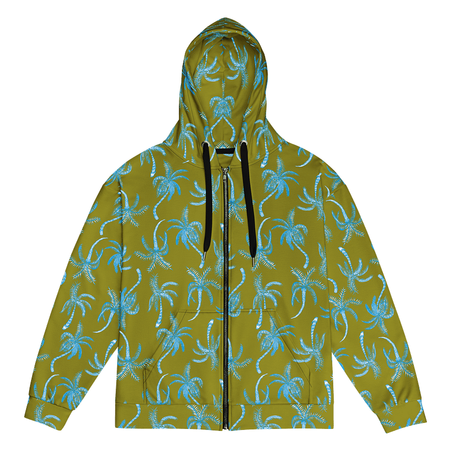 Neon Palmtree | Recycled ZIP Unisex Hoodie product image (2)
