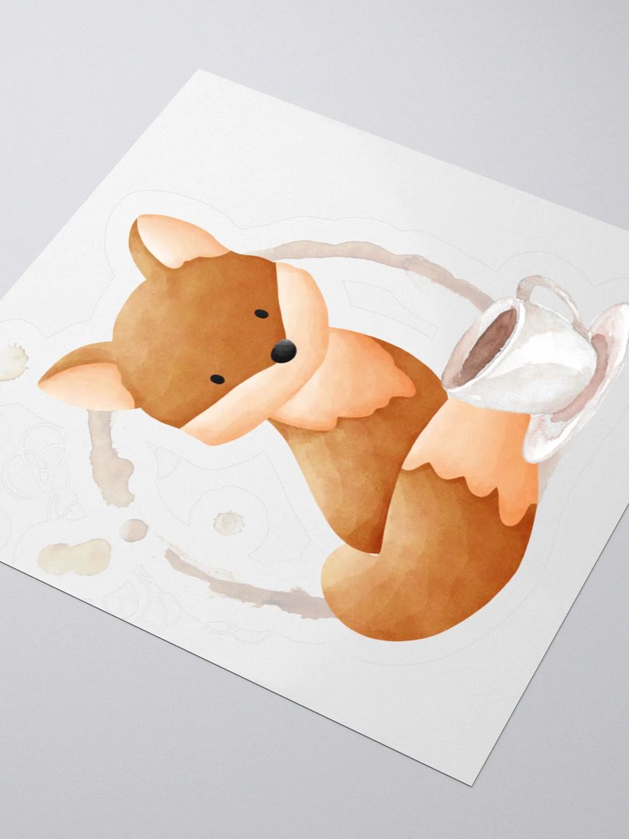 Coffee with Peach | Kiss Cut Sticker product image (8)
