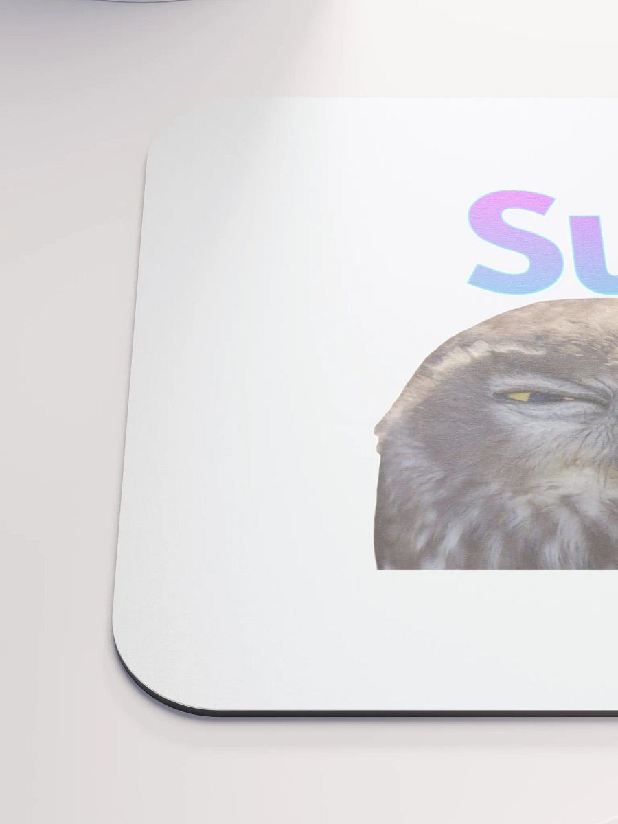 Sus Owl Classic Mouse Pad (White) product image (6)