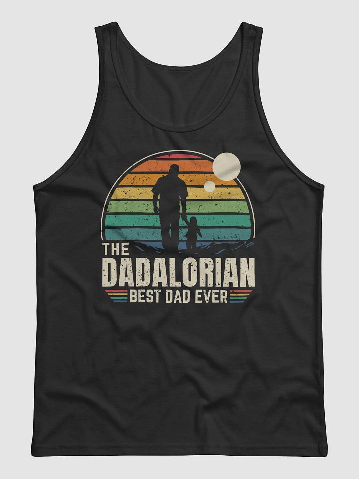 Sunset Dadalorian Best Dad Ever - Tank Duplex printing product image (2)