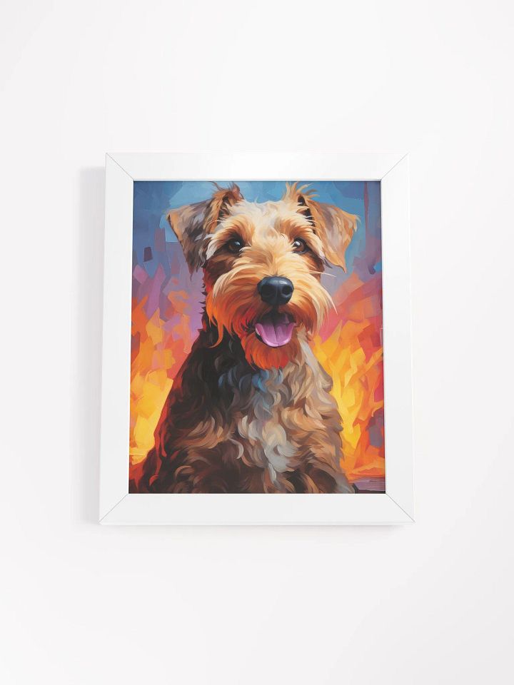 Airedale Terrier Neon Oil Painting Style Wall Art product image (49)