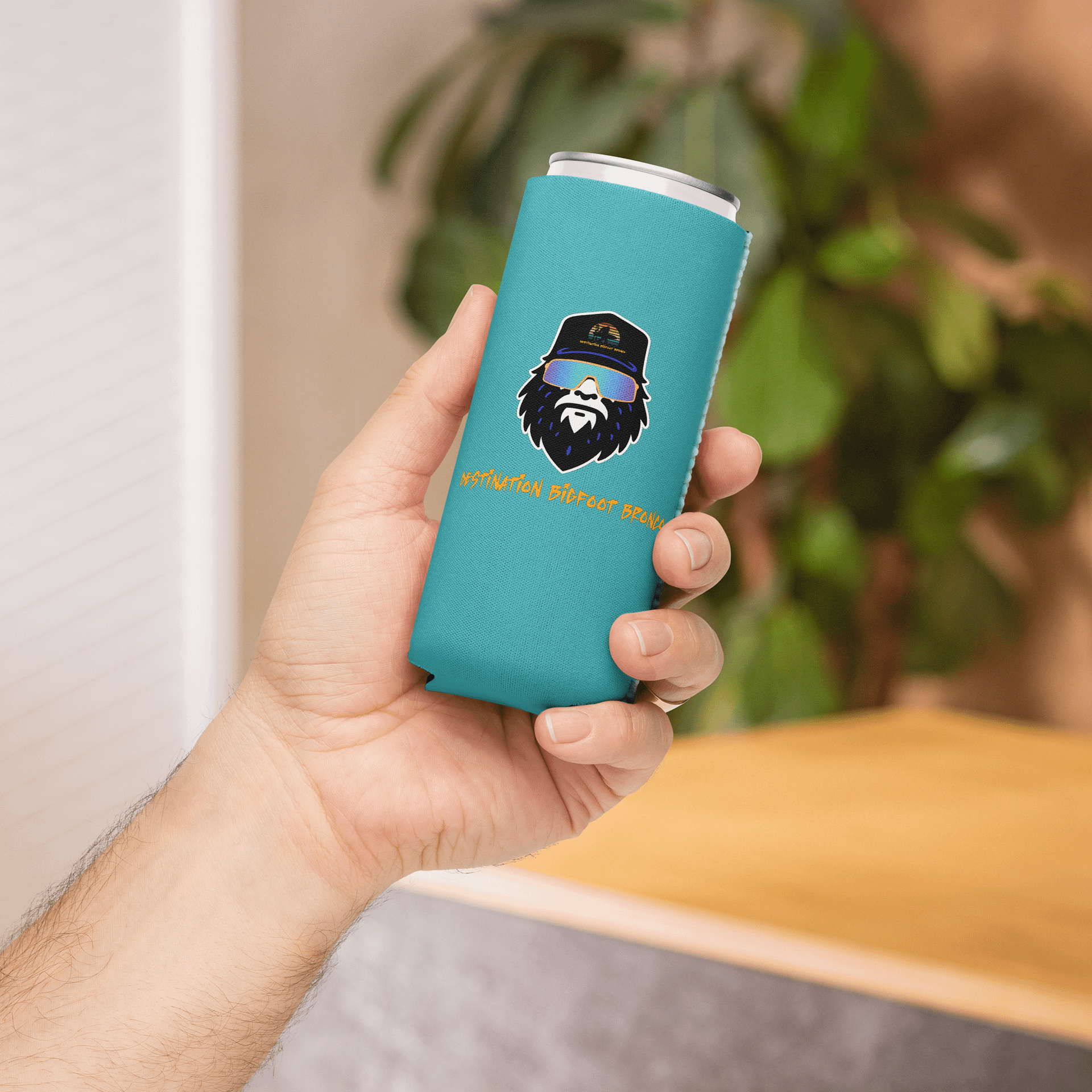 The Sasquatch Sipper (Teal) 12OZ Regular or 12OZ Slim Coozie product image (13)