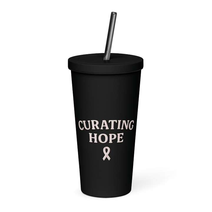 Curating Hope Insulated Tumbler with Straw – Limited Awareness Edition product image (1)