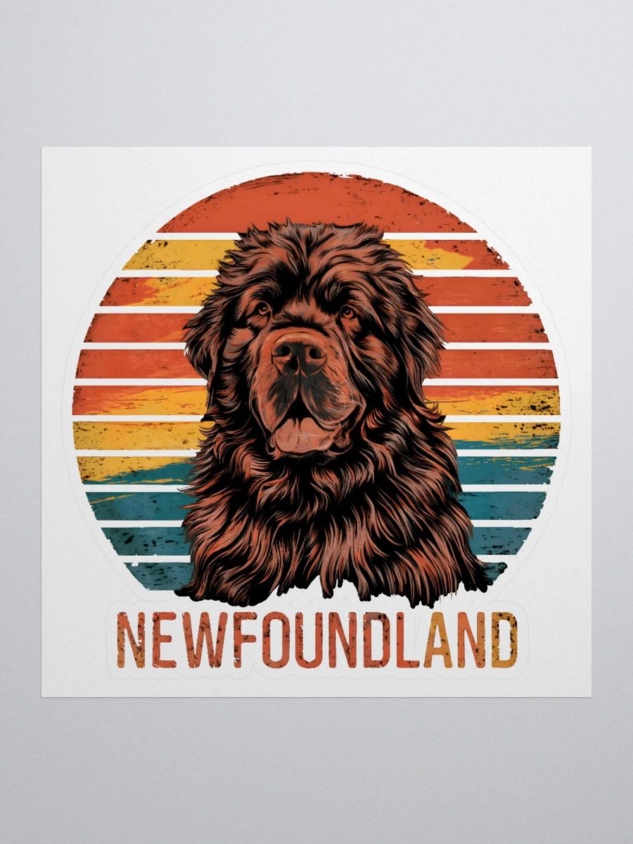 Vintage Newfoundland Dog Lover Sticker product image (3)