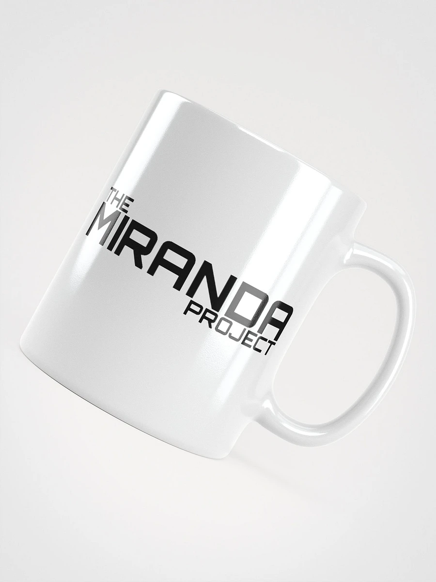 The Miranda Project Logo White Ceramic Mug product image (4)