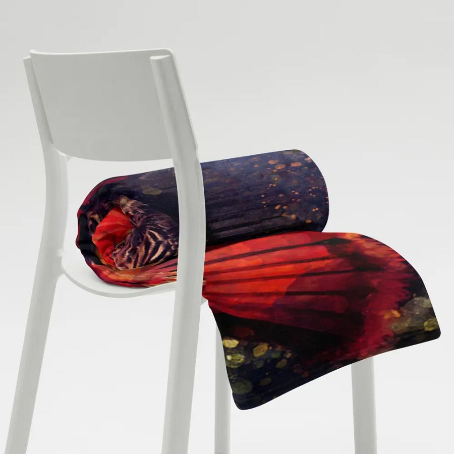 BTS - Jimin Iconic Fan Dance Throw Blanket - Designed by ChimberArt product image (8)