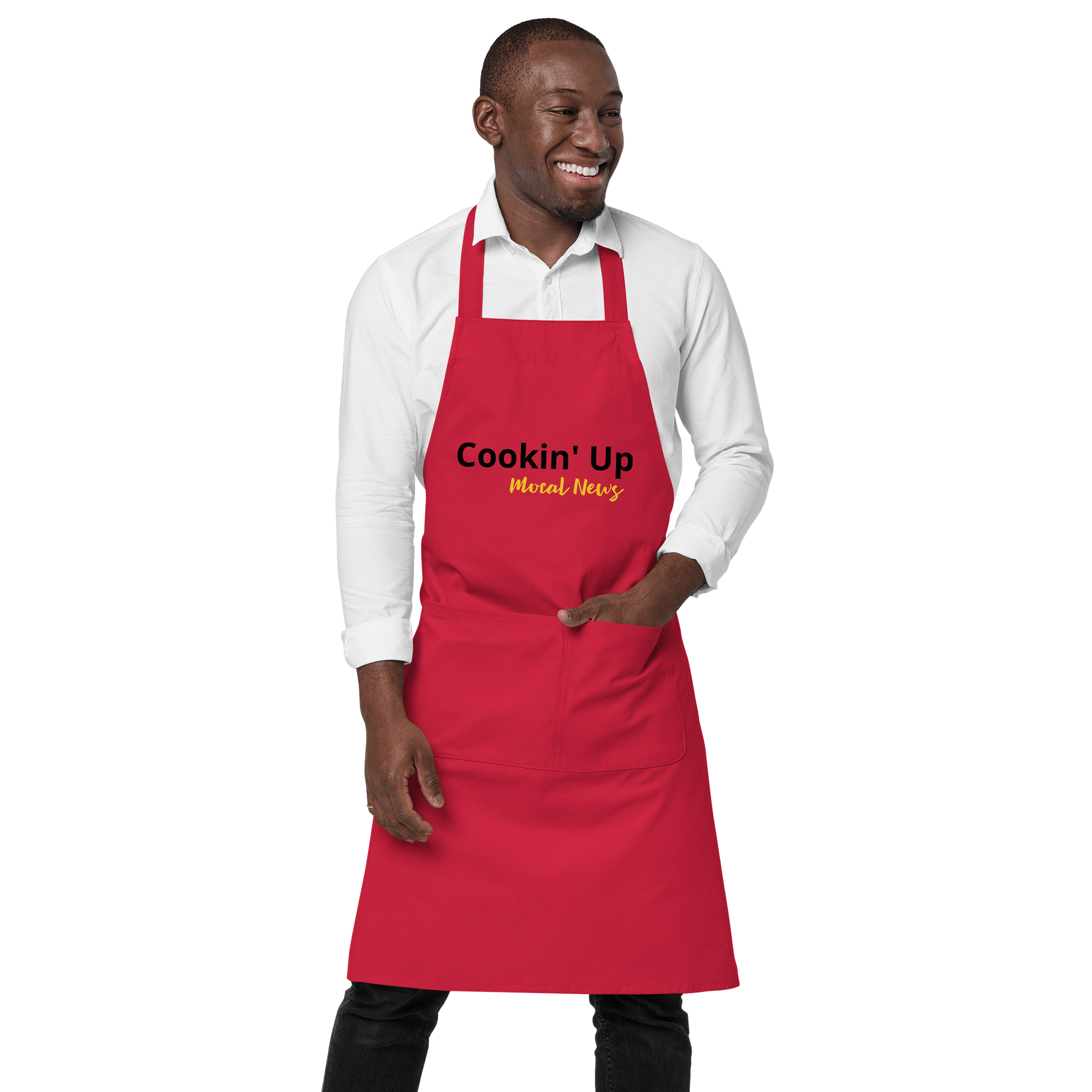 "Cookin' Up Mocal News" Chef Apron product image (1)