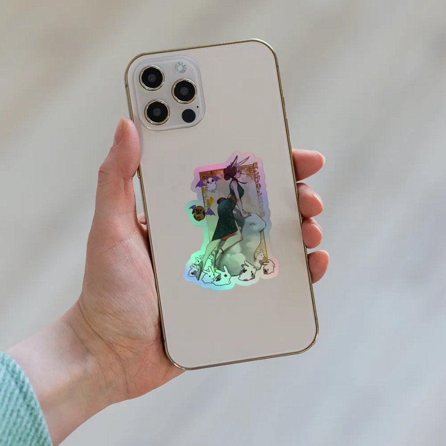 Pumpkin Mage: Year of the Rabbit - Holographic Sticker product image (6)