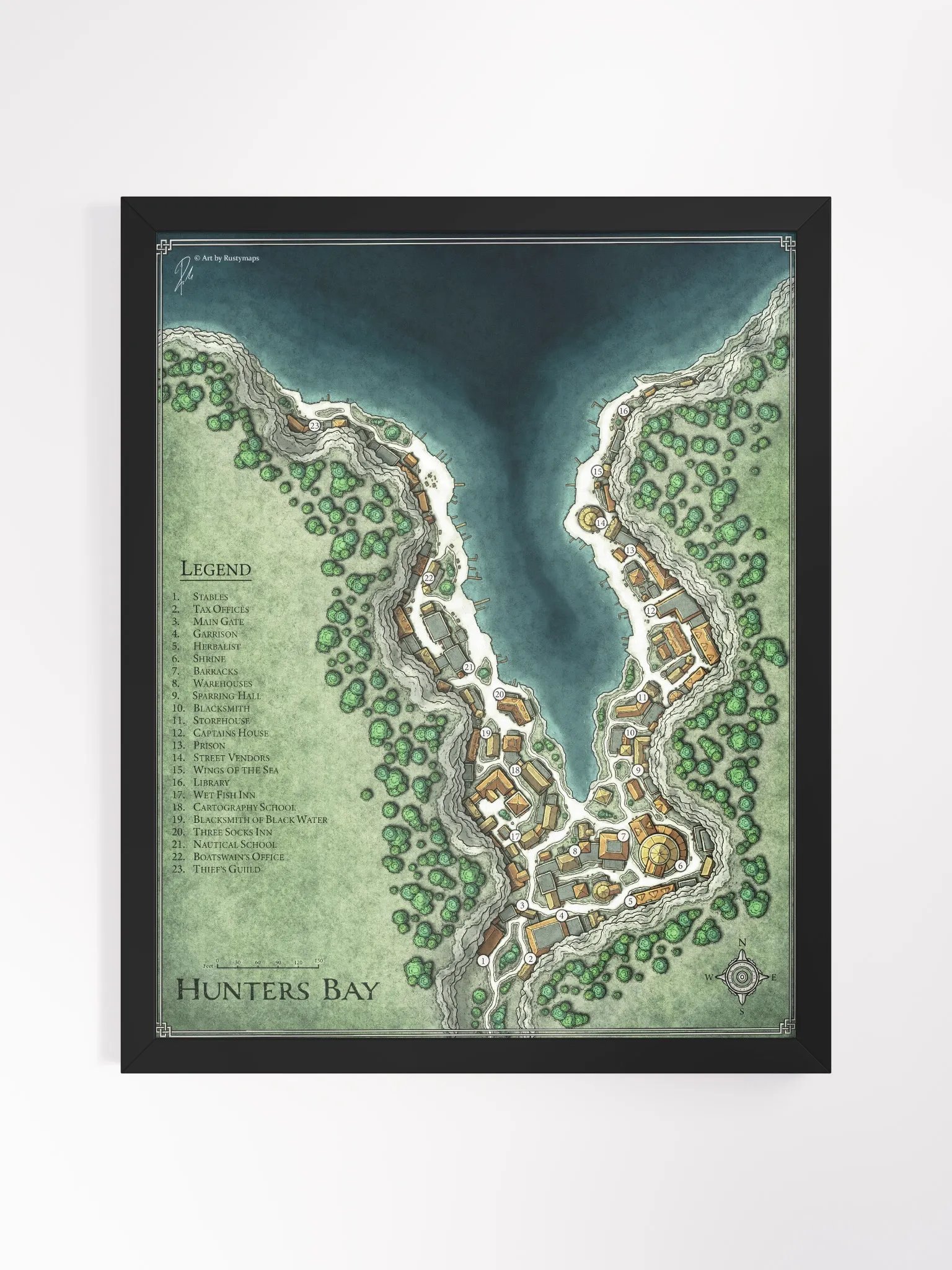 Hunters Bay Framed Poster 16'' x 20'' product image (1)