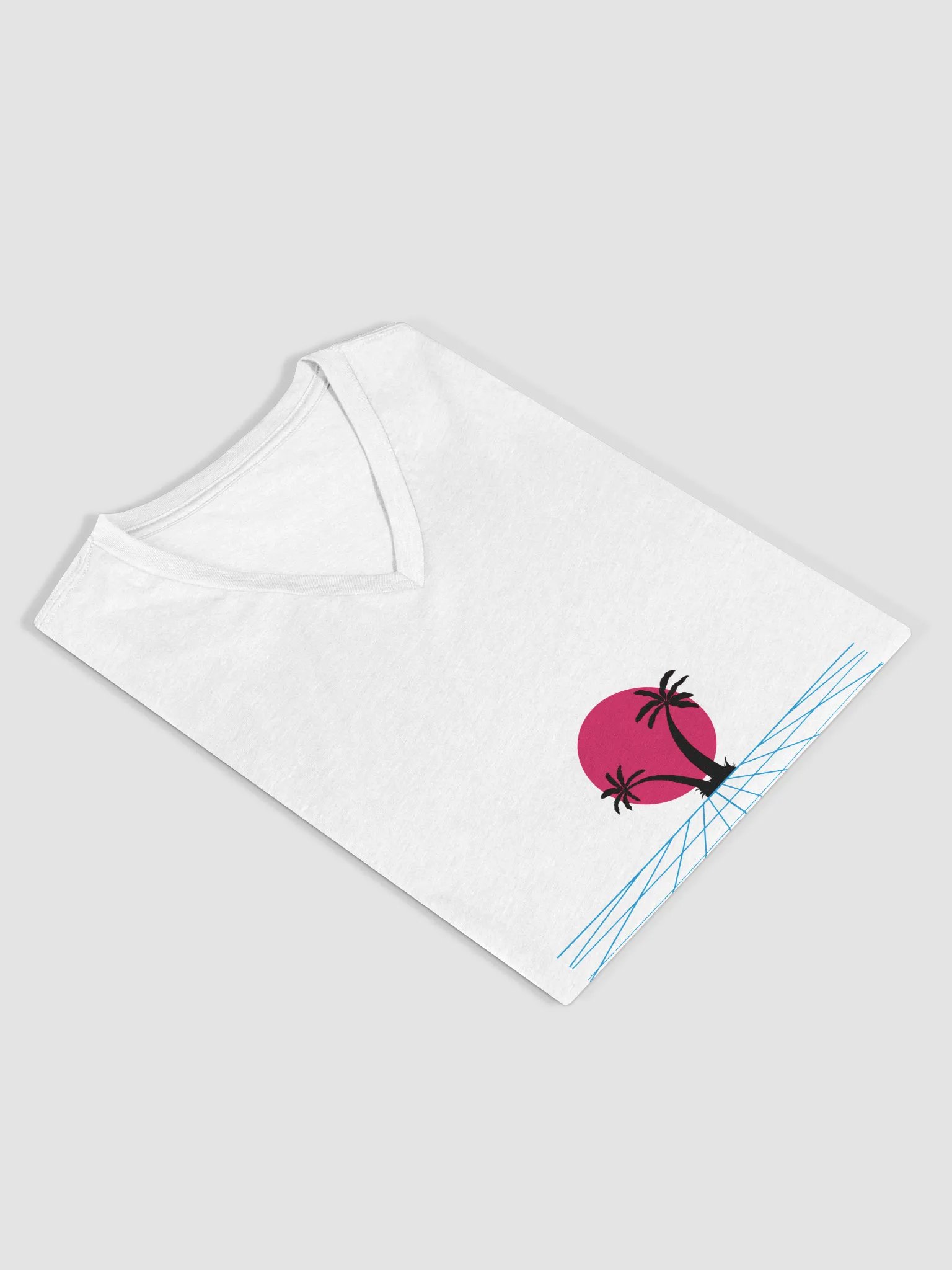 Sunset Palms Relaxed V-Neck Tee product image (4)