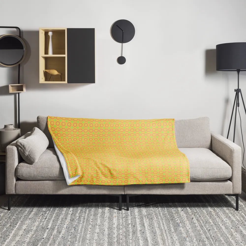 Abstract Yellow Diamonds Blanket product image (10)