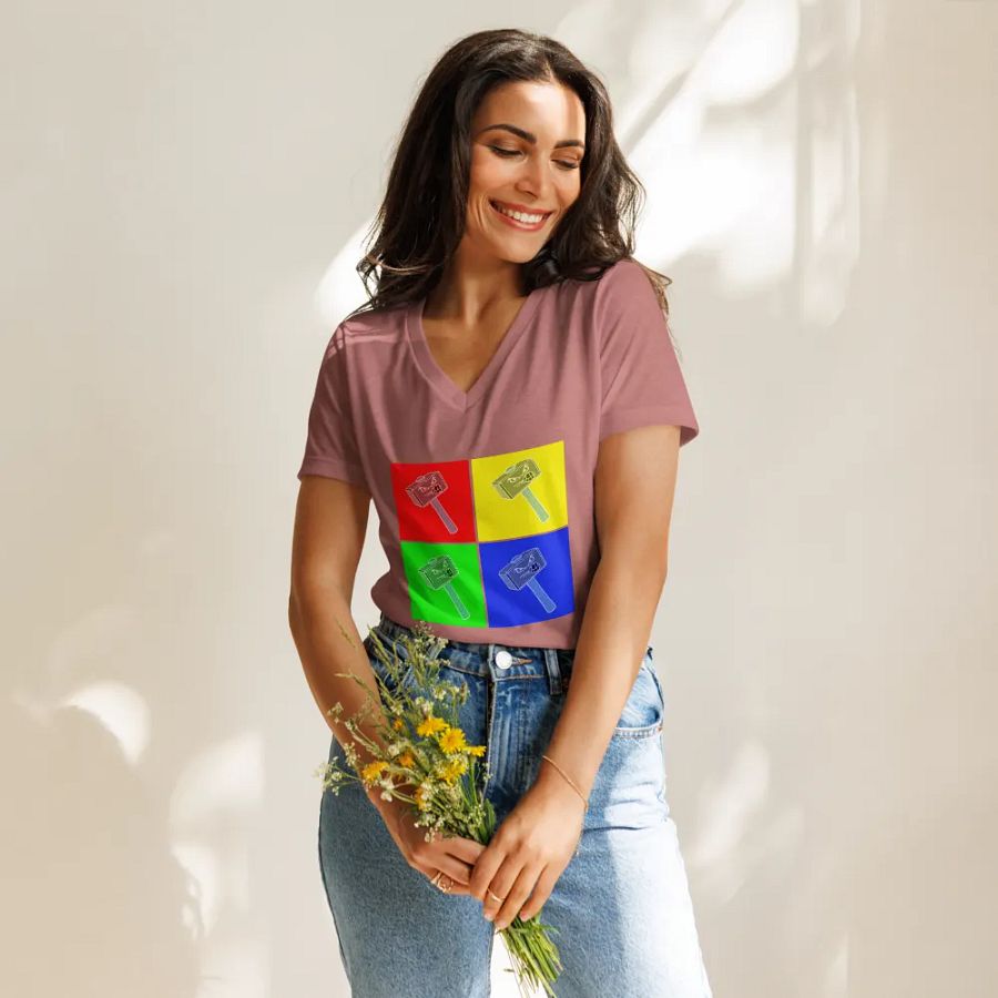 Greg Grid Women's V-Neck Tee product image (11)