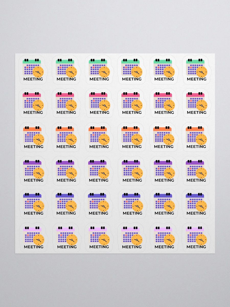 Meeting Stickers – Hand-Drawn, Functional Planner Stickers for Bullet Journals, Work, and Office Organization product image (1)