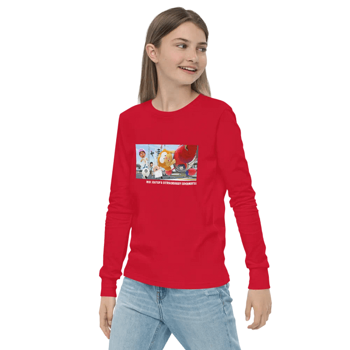 Prof. Eggtop's and Gerald youth Long Sleeve 100% cotton Tee product image (17)