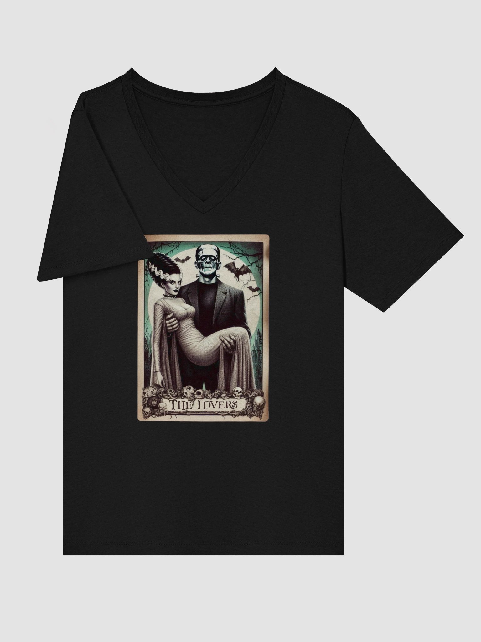 The Lovers Tarot V-Neck Tee product image (5)