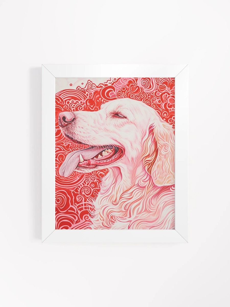 Psychedelic Pup Happiness - Framed Matte Poster product image (4)