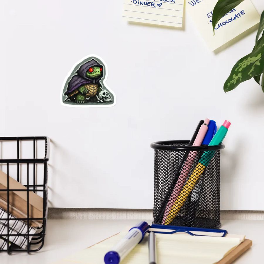 Rogue Turtle Emote Die-Cut Magnet product image (12)