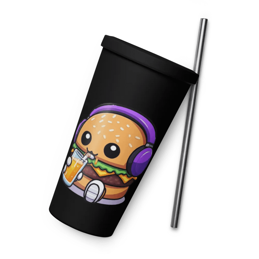 Charming Hamburger Sipping Insulated Tumbler product image (4)