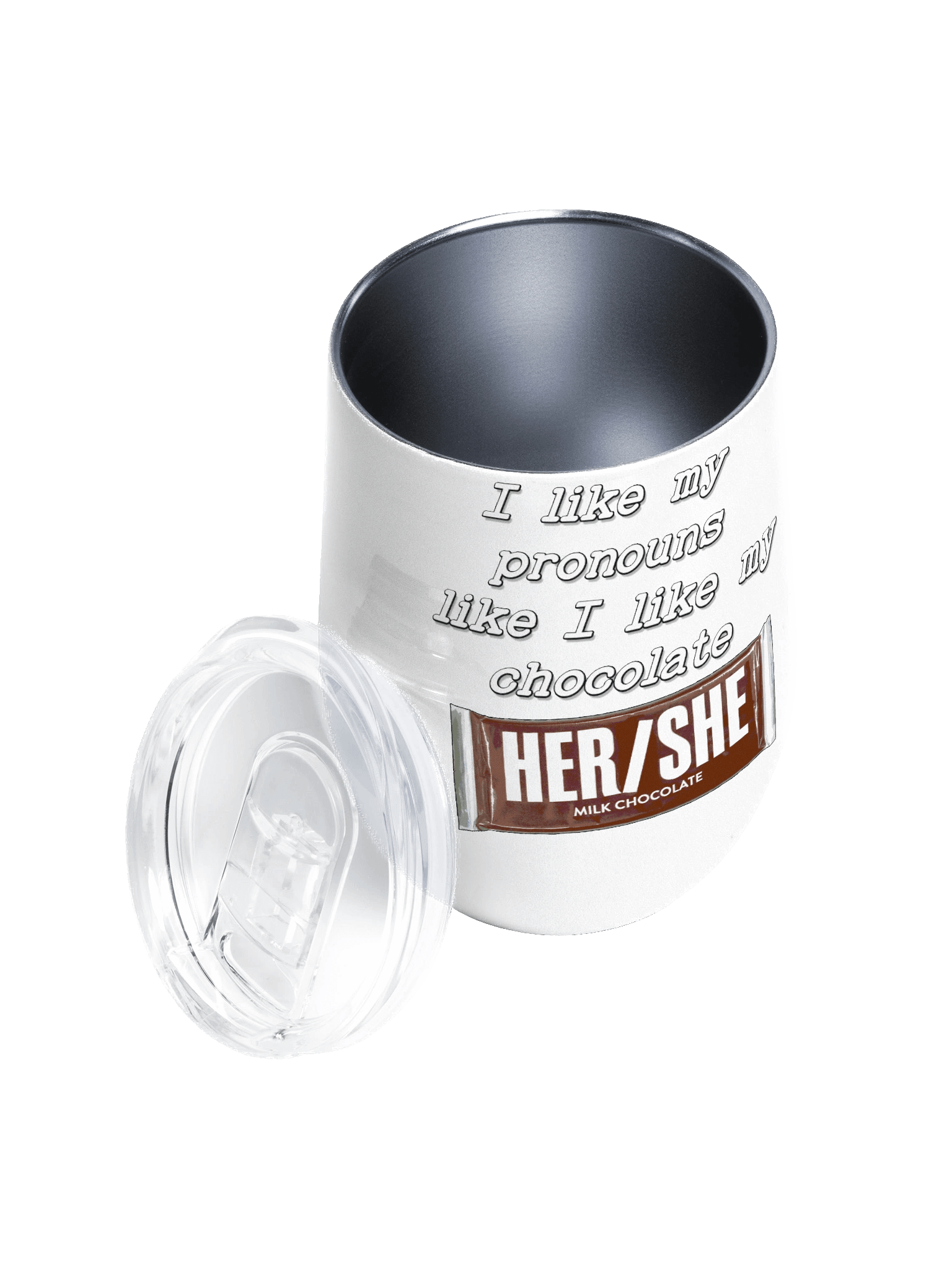 Her/She Wine Tumbler product image (3)