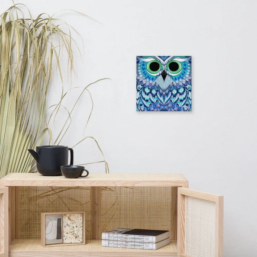 Fantasy Fractal Owl Art - v2 product image (9)