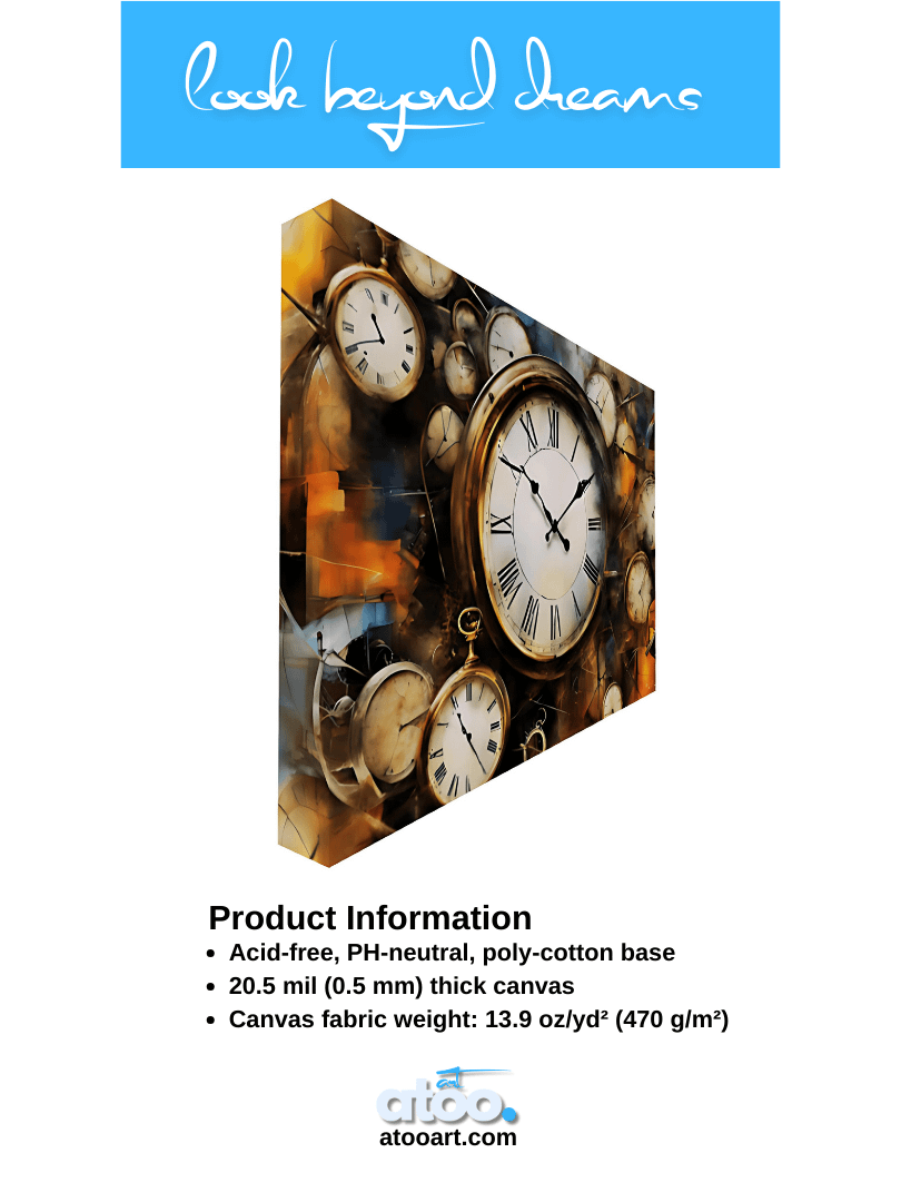 Time Confusion-9 | Canvas Artistic Wall Painting product image (11)