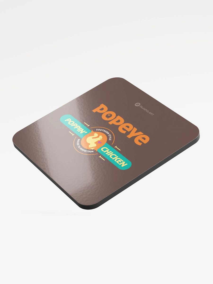 Popeye Poppin' Chicken - Glossed Cork Coaster product image (3)