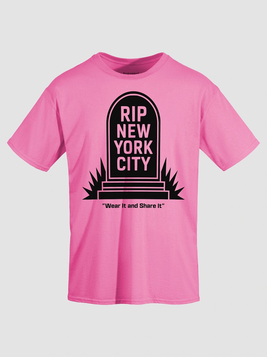 RIP NYC" Gravestone Statement Tee (A) - Black Ink product image (3)