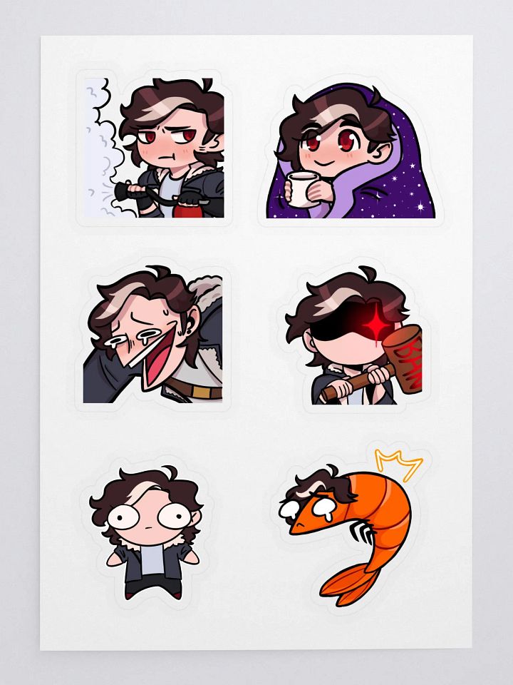 Ghosty Emote Sticker Sheet #2 product image (2)