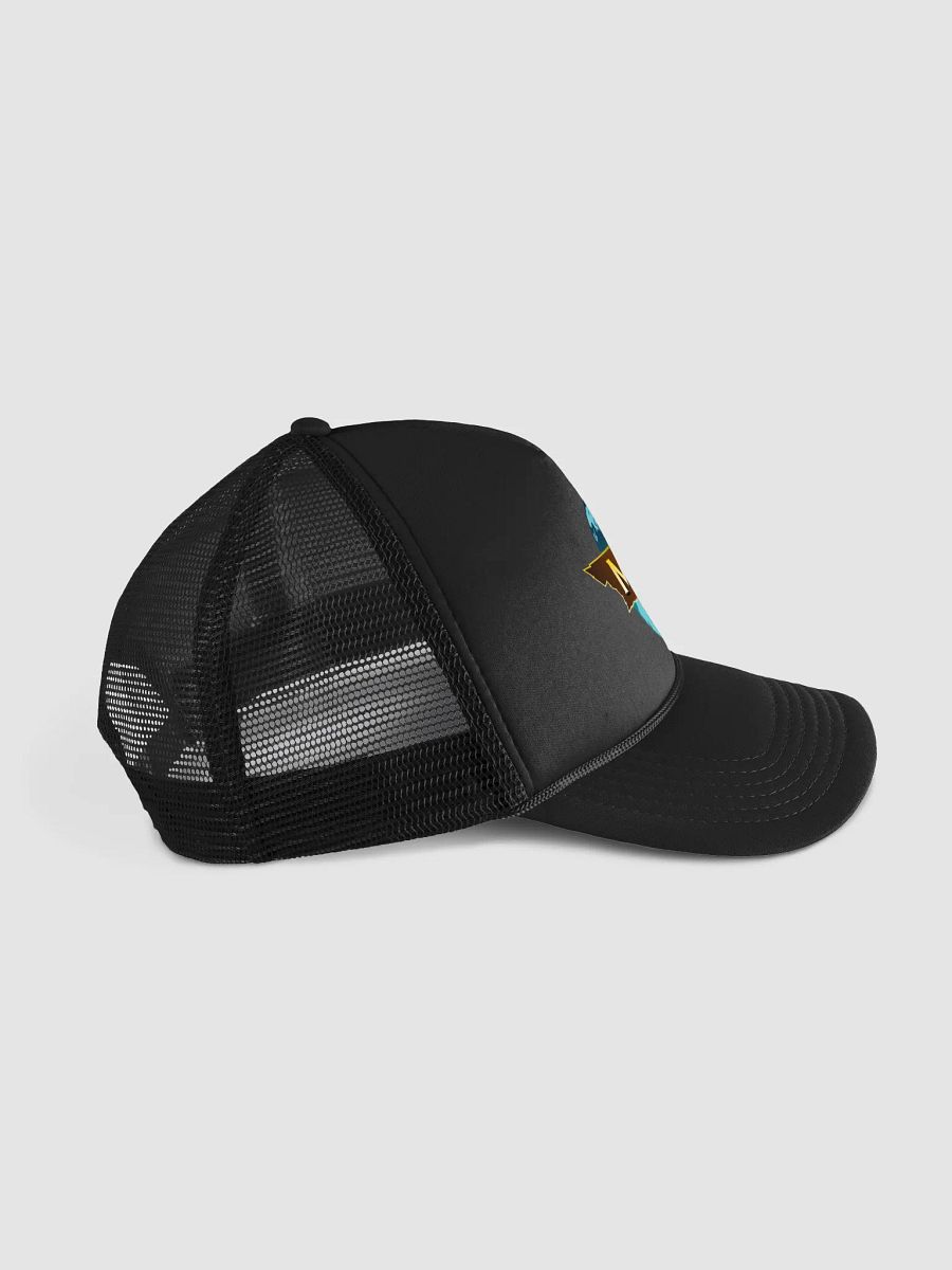 MHN Globe Emblem Trucker Hat BLACK/GREEN product image (3)