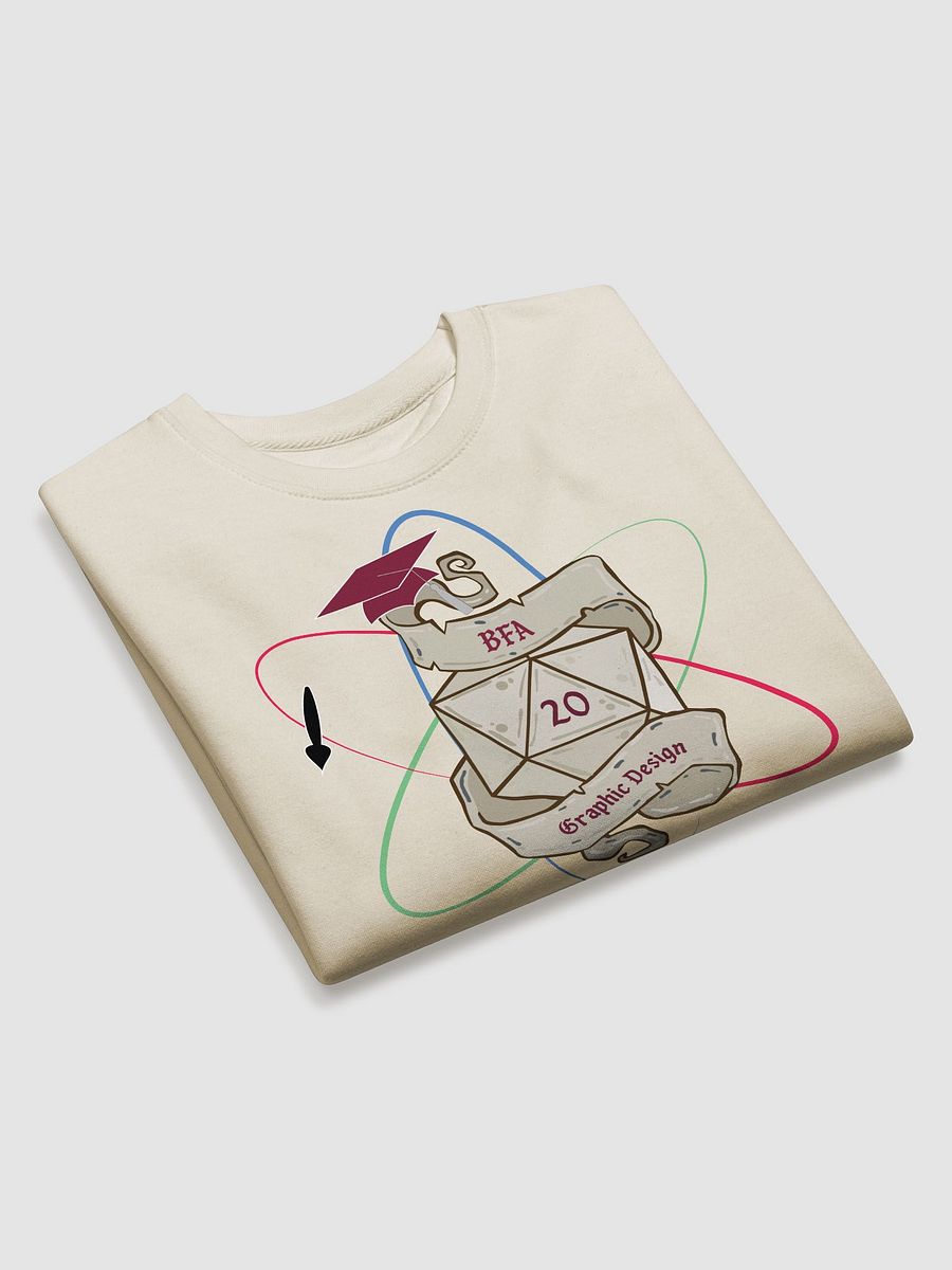 "Level Up" Graduation Sweatshirt – BFA Graphic Design Edition product image (3)