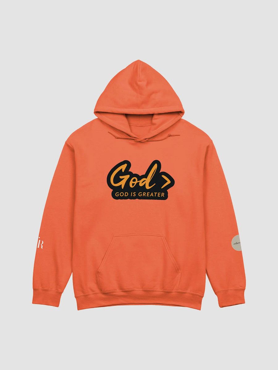 God > HOODIE - (ORANGE TEXT) product image (8)