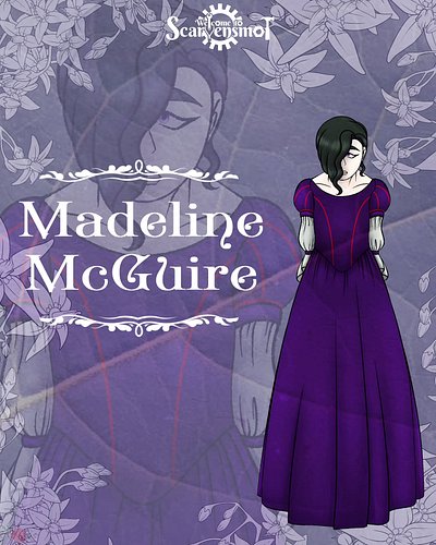 💜🪞𝗠𝗮𝗱𝗲𝗹𝗶𝗻𝗲 𝗠𝗰𝗚𝘂𝗶𝗿𝗲🪞💜
-------
After completing her live on 3 of my recent streams, it's time to introduce the purple-eyed girl...
