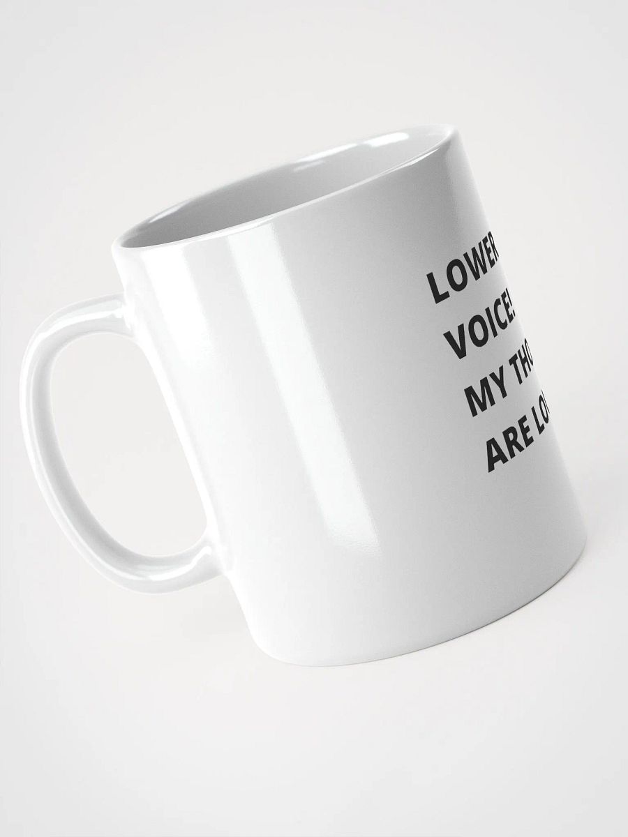 Loud Thoughts White Glossy Mug product image (2)
