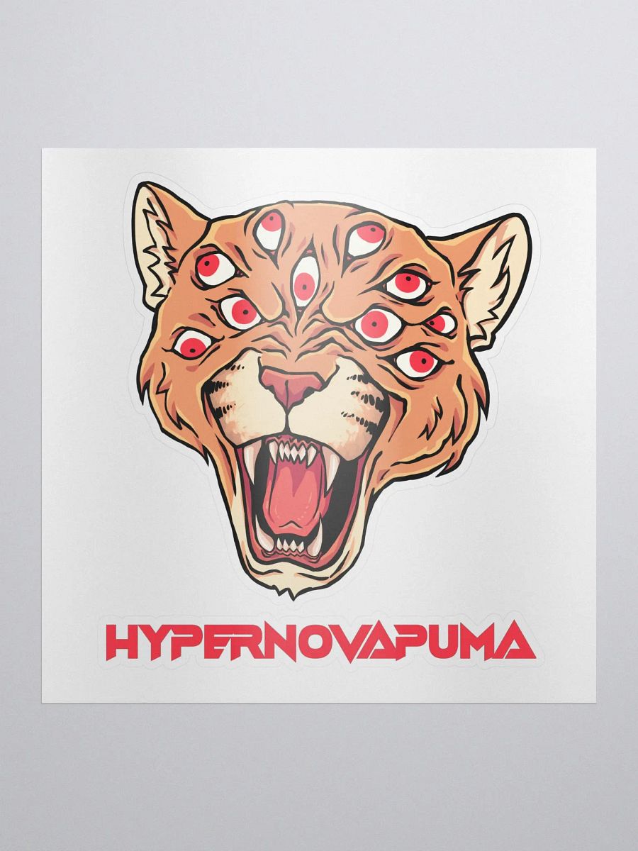 Puma Eye Logo w/Text Sticker product image (1)
